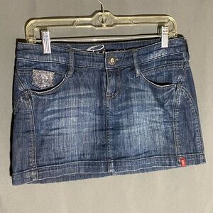 vintage esprit bedazzled mini skirt 🦋